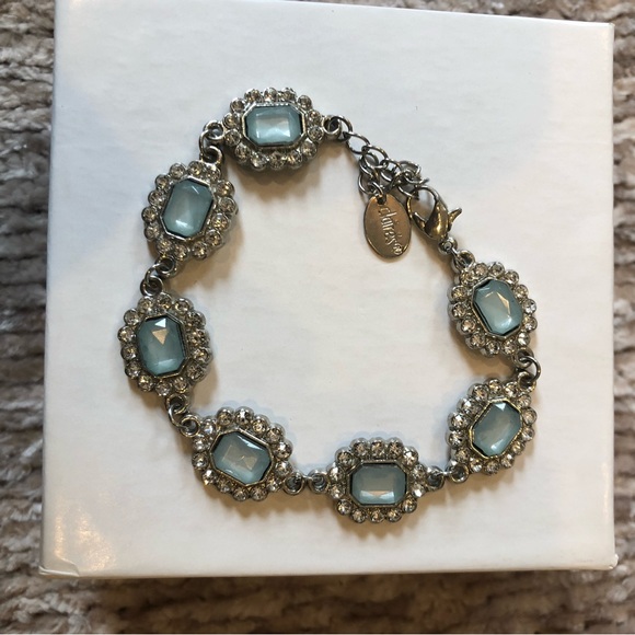 Claire's Jewelry - Claire's Costume Blue Rhinestone Gem Bracelet